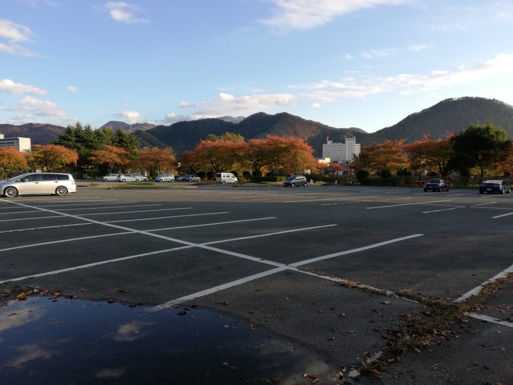 盃山　山形百名山　登山口　駐車場